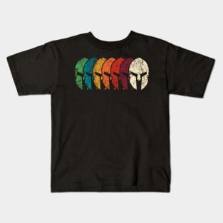 The Legendary Spartan Helmets Kids T-Shirt